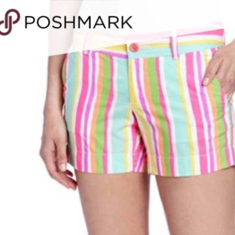 LILLY PULITZER Callahan Ladies Sz 2 Striped Shorts